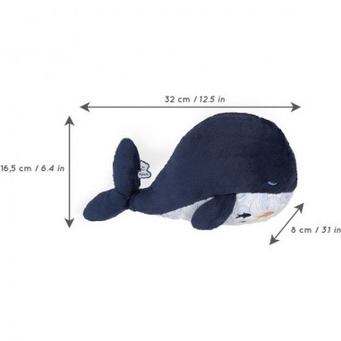 Peluche bouillotte bien-être baleine Petit calme - Kaloo