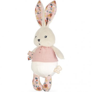 Petite peluche lapin rose Coquelicot - Doudou lapin rose Kaloo