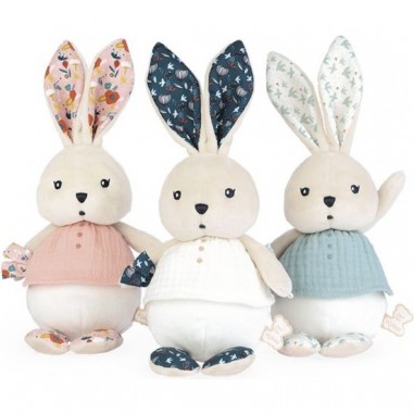 Petite peluche lapin rose Coquelicot - Doudou lapin rose Kaloo