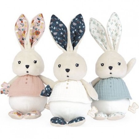Petite peluche lapin rose Coquelicot - Doudou lapin rose Kaloo