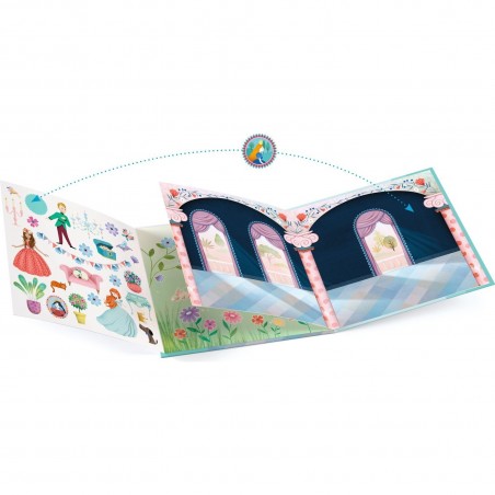 Histoire de stickers - Chateaux, Princes et Princesses - Djeco