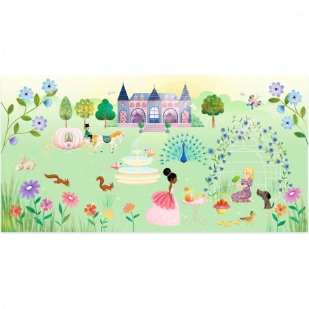 Histoire de stickers - Chateaux, Princes et Princesses - Djeco