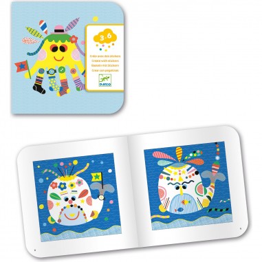 Autocollants - Stickers Enfant- Animaux marins - Djeco