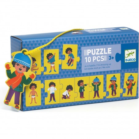 Grand Puzzle Frise - Apprendre à s'habiller - Djeco