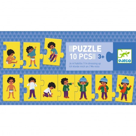 Grand Puzzle Frise - Apprendre à s'habiller - Djeco