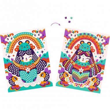 Mosaiques pour enfant - Japon Poupées Kokeshis - Djeco