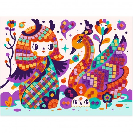 Mosaiques pour enfant - Japon Poupées Kokeshis - Djeco