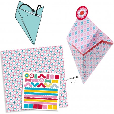 Origami - Réaliser des Petites Boites - Dès 7 ans - Djeco