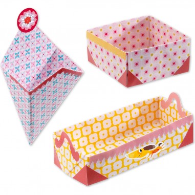 Origami - Réaliser des Petites Boites - Dès 7 ans - Djeco