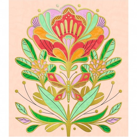 Coloriage Mandala pour enfant - Fleurs - Artistic Color Flore Djeco