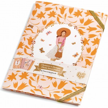 2 chemises en carton avec élastiques - Tinou - Djeco