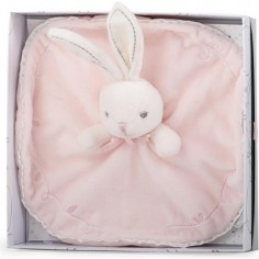 Doudou lapin rose rond Perle - Kaloo