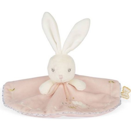 Doudou lapin rose et rond Kaloo - collection Perle