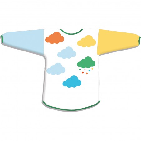 Tablier de Protection Peinture Maternelle Blanc - Djeco