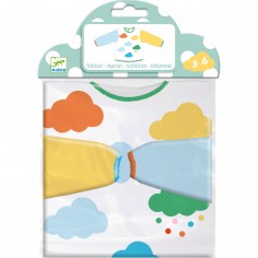 Tablier de Protection Peinture Maternelle Blanc - Djeco 2