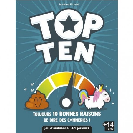 Top ten - jeu d'ambiance coopératif - Asmodee