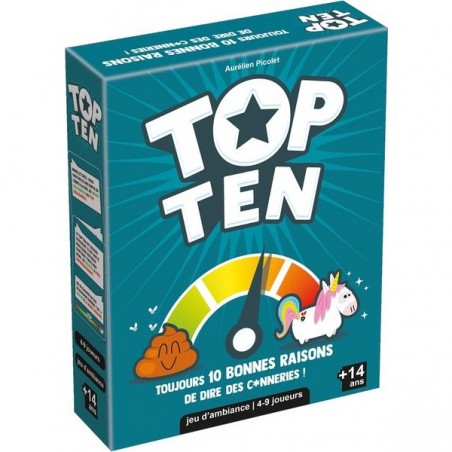 Top ten - jeu d'ambiance coopératif - Asmodee