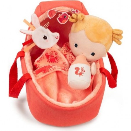 Poupée bébé Léna et son couffin - Poupée de chiffon - Lilliputiens