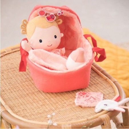 Poupée bébé Léna et son couffin - Poupée de chiffon - Lilliputiens