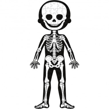 Puzzle corps humain - 4 Puzzles éducatifs géants dès 5 ans - Janod