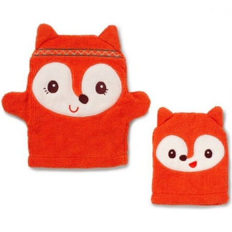 Gants de toilette marionnette - Alice Renard - Lilliputiens