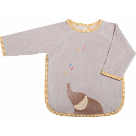 Bavoir Elephant Avec Manches Les Papoum