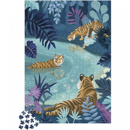 Puzzle 1000 pieces - Puzzle adulte, enfant 8 ans animaux - Janod