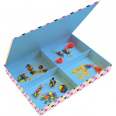Bijoux en plastique fou Géométrix - Les ateliers bijoux - Loisirs créatifs - Janod