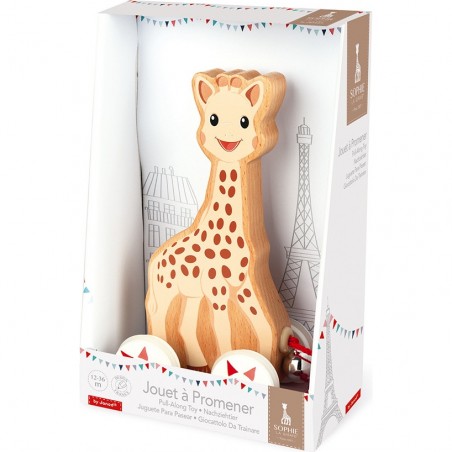Jouet à Promener en bois Sophie la girafe : Jouets à promener & à pousser Janod