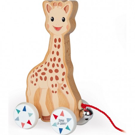 Jouet à Promener en bois Sophie la girafe : Jouets à promener & à pousser Janod