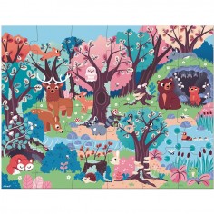 Puzzle phosphorescent - Puzzle magique forêt pour enfant 3 ans - Janod 2