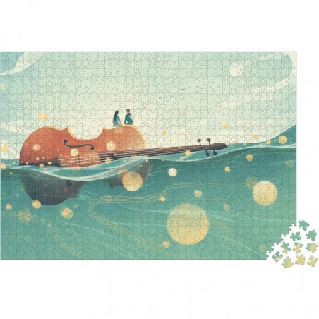 Puzzle 1000 pieces - Puzzle adulte, enfant 8 ans paysage - Janod