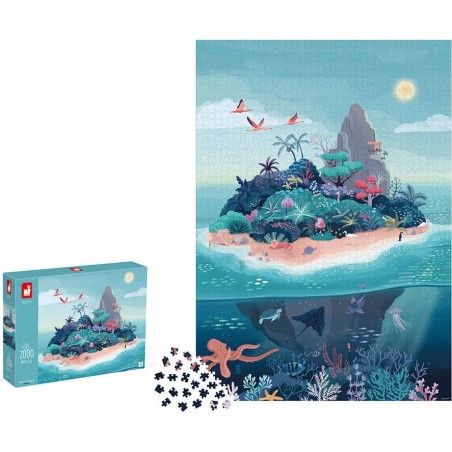 Puzzle adulte - Puzzle 2000 pièces adulte enfant 8 ans paysage - Janod