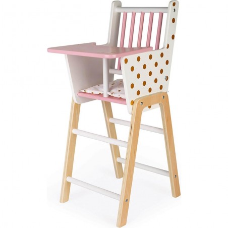 Chaise Haute en bois "Candy Chic"