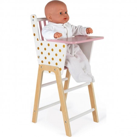 Chaise Haute en bois "Candy Chic"