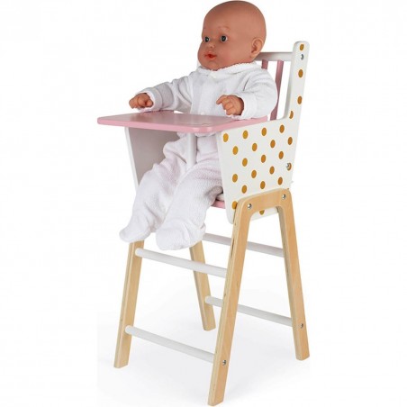 Chaise Haute en bois "Candy Chic"