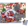 Puzzle 24 pièces valisette Pompiers - Janod