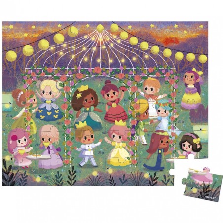 Puzzle enfant 4 ans - Puzzle princesse, jouet enfant 4 ans - Janod