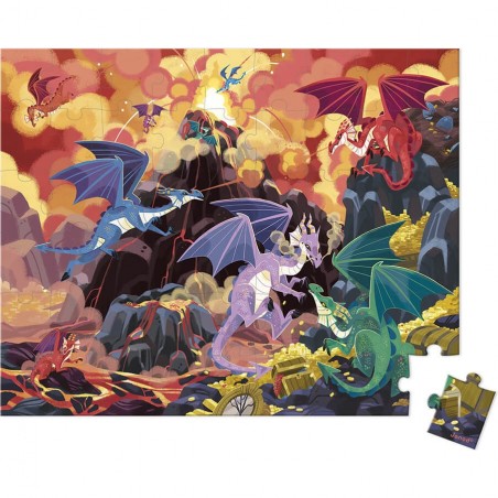 Puzzle enfant 5 ans - Puzzle dragon, jouet enfant 5 ans - Janod