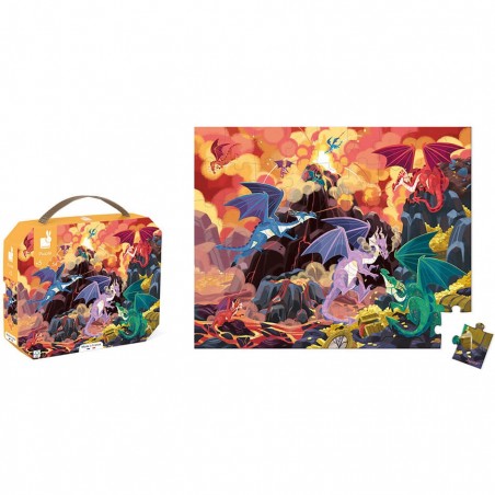 Puzzle enfant 5 ans - Puzzle dragon, jouet enfant 5 ans - Janod