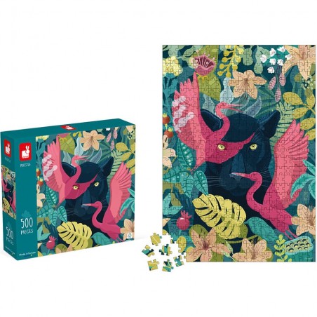 Puzzle 500 pièces adulte enfant 8 ans animaux - Janod