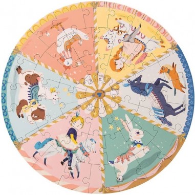 Moulin Roty Puzzle 45 pièces Le Manège