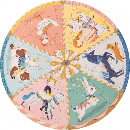 Moulin Roty Puzzle 45 pièces Le Manège