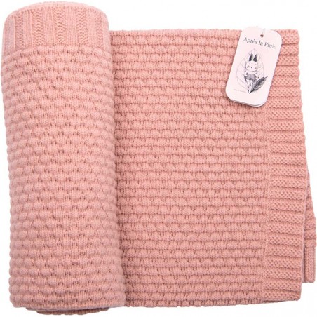Couverture laine tricotée Après la pluie - Moulin Roty