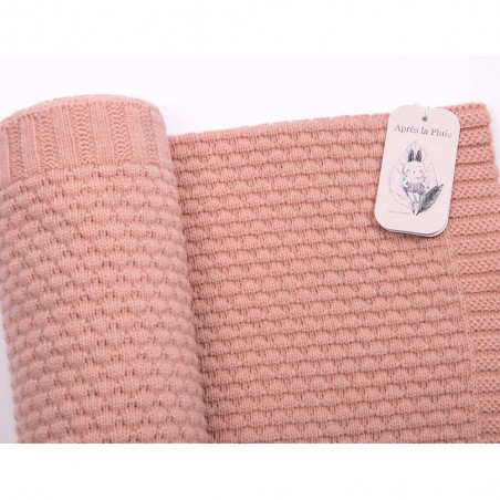 Couverture laine tricotée Après la pluie - Moulin Roty