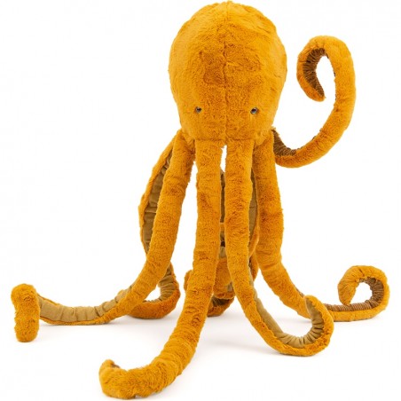 Peluche Grande Pieuvre Jaune - Tout Autour du Monde - Moulin Roty