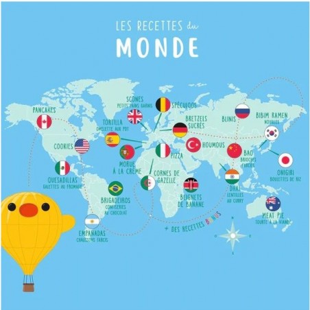 Coffret Les recettes du Monde - Atelier cuisine enfant - Chefclub Kids