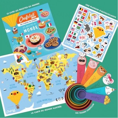 Coffret Les recettes du Monde - Atelier cuisine enfant - Chefclub Kids