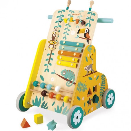 Chariot de marche bébé multi activités Tropik - Janod