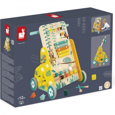 Chariot de marche bébé multi activités Tropik - Janod